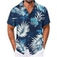 thumbnail image 3 of Ceisia Men's Relaxed Fit Palm Leaf Print Hawaiian Shirts, Short Sleeve Cuban Collar Button-Down Casual Summer Beach Tops Gifts, 3 of 6