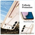thumbnail image 4 of Compatible with Samsung Galaxy A54 5G Cell Phone Case with Grip Finger Hand Phone Holder Tablet Phone Strap Shockproof Protective Bumper Case-Pink, 4 of 7