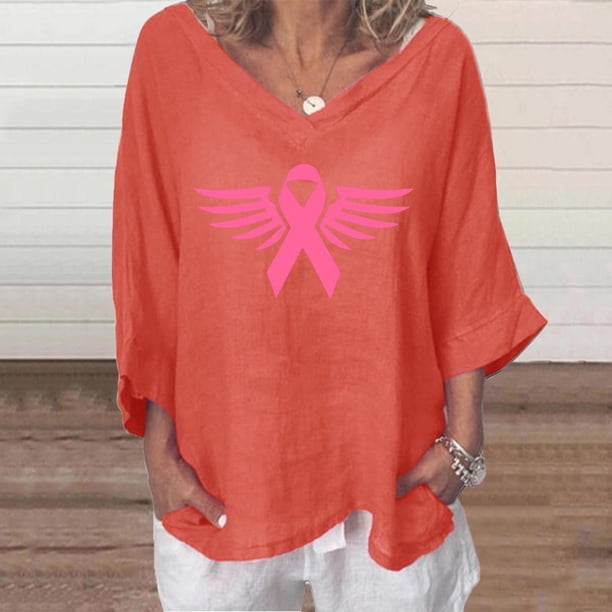 Ichuanyi liquidación de moda femenina de verano en v-neck 3/4 manga estampada de camiseta casual de camiseta ICHUANYI WER202308241770