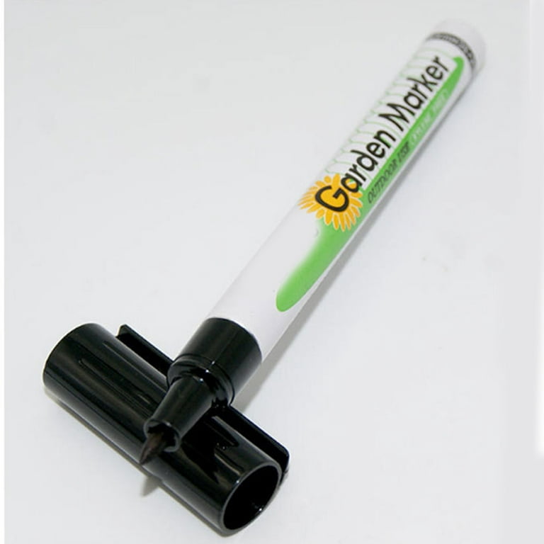 Alexsix 4PCS Garden Marker Pen Waterproof Black Ink Pen Garden Plant  Labeling Stationery School Office Gadget 