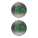 thumbnail image 1 of Billuyoard Pantalla grande LED Despertador de cabecera Reloj digital Marco negro Luz verde 2piezas Luz verde marco negro, 1 of 1