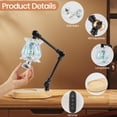 thumbnail image 6 of LOFTER-PRO Candle Warmer Lamp with Timer, Dimmable, Adjustable Height, Electric Top Down Melting for All Jar Candles, Home Decor Wax Melter Light, Includes 2 Halogen Bulbs, Flower, 6 of 9