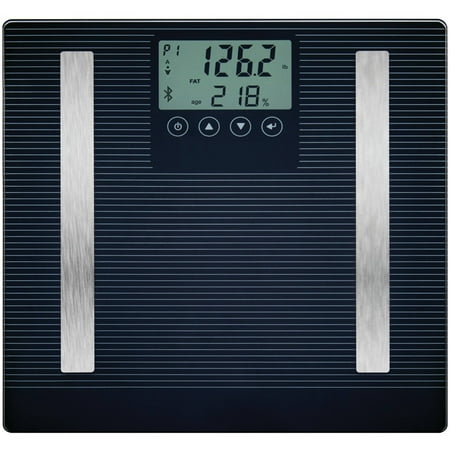 Detecto D303iConnect Smart Glass LCD Digital 8-in-1 Body Fat Scale
