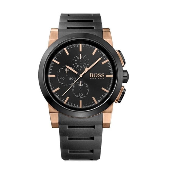 Hugo Boss Neo Chrono Men's Quartz Black Silicone Watch 1513030