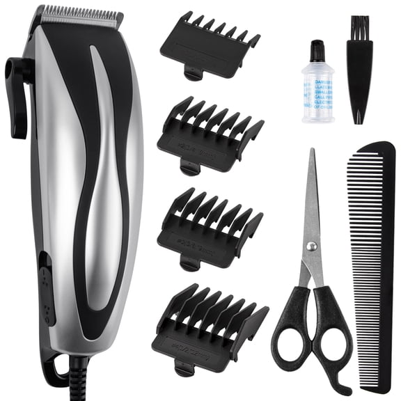 Dteck Hair Clipper Kit, Corded Hair Trimmer Grooming Kit, Self-Haircut Kit