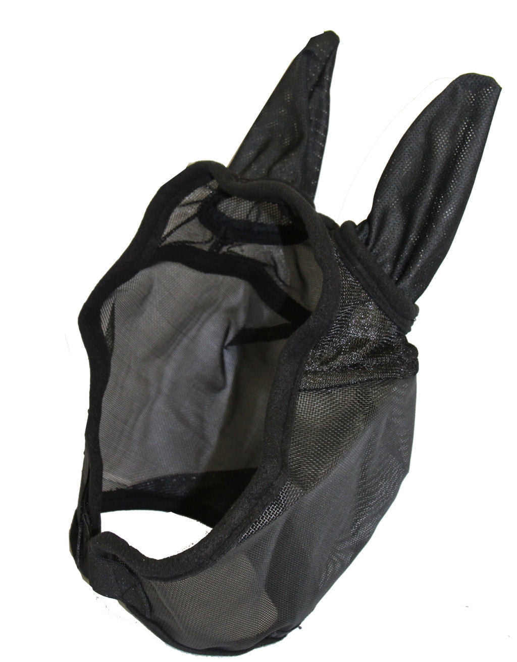 MINI Miniature Horse Fly Gnats Mosquitos Bug Veil Black Lycra Mask with Ears 