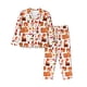 thumbnail image 1 of Balery Autumn Gnome Conjunto de Pijama con Estampado para Mujer, Conjunto de Dos Piezas con Manga Larga, Ropa de Dormir Suave con Bolsillos, Pijamas Cómodos-XX-Large, 1 of 7