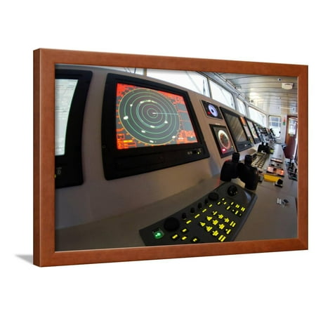 Black Wheelhouse - Wheelhouse Radar Framed Print Wall Art By vice_and_virtue