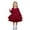 Z05-Red, variant on Gaexia Girls Long Sleeve Fall Dresses,Girls Dresses Loose Plain Casual Ruffle Swing Midi Dress With Belt,Brown,9-10 Years