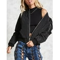 thumbnail image 3 of Zeagoo Women's Bomber Jacket Casual Coat Zip Up Spring Fall Clothes with Pockets, 3 of 5