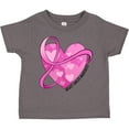 thumbnail image 3 of Inktastic Breast Cancer Awareness- Pink Ribbon Around Heart Boys or Girls Toddler T-Shirt, 3 of 5