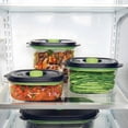 thumbnail image 3 of FoodSaver Multi-Size Preserve & Marinate Vacuum Sealer Container Set for FoodSaver Handheld Vacuum Sealers, 3-Piece (3, 5 & 8 Cup) BPA-Free Vacuum Sealable Containers for Airtight Food Storage & Marinating, 3 of 5