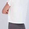 thumbnail image 3 of Real Essentials 5 Pack: Women's Dry Fit Crop Top - Short Sleeve Crew Neck Stretch Athletic Tee (Available in Plus Size), 3 of 5