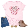 thumbnail image 3 of Minnie Valentine's Red Hearts Big Bow Shirt, Valentine Shirt Unisex Short Sleeve Shirt ( XX-Large, Light Pink), 3 of 5