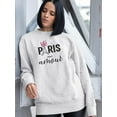 thumbnail image 2 of Paris Mon Amour! Sweatshirt Women -Image by Shutterstock, Female Medium, 2 of 4