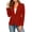 1# Red, variant on 2026 Summer Women's Casual Blazer Jacket - Lightweight Fully Lined Classy Work Office Button Suit with Pockets Khaki 2XL