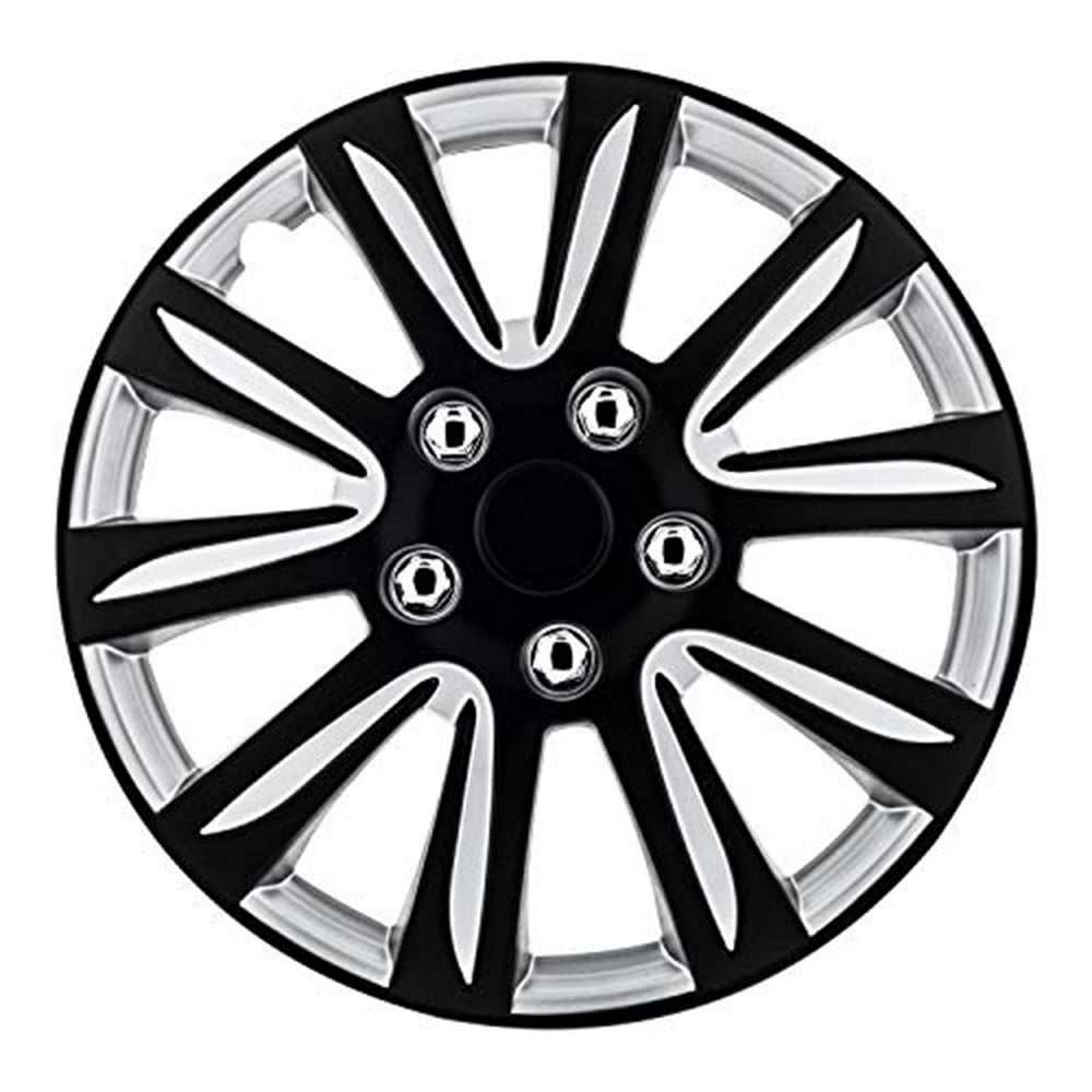 Pilot Automotive 16" Premier Wheel Covers Universal Hubcaps Black