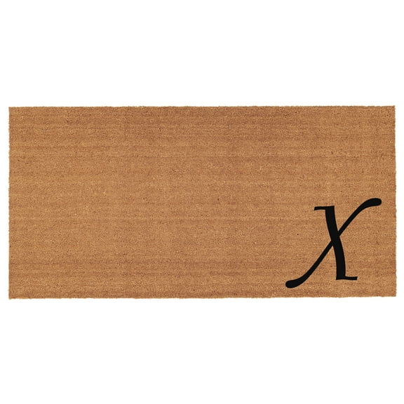 Callaway Mills Urban Chic Monogram Doormat, 30" x 48" (Letter X )