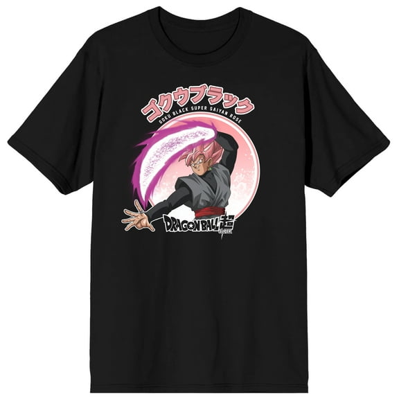 Dragon Ball Super Goku Black Super Saiyan Rose Men's Black Graphic Tee-XL