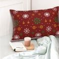 thumbnail image 4 of Honeii Merry Christmas Print Pillow Cases,Plush Throw Pillow Covers,Decorative Pillowcase for Sofa, Couch, Living Room-20"x30", 4 of 6