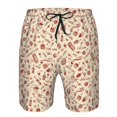 thumbnail image 4 of Naloa Red Wine Men's Beach Shorts, Surfing shorts, Swim trunks, Quick Dry Swim Trunks for Surfing Beach Fun - X-Large, 4 of 9