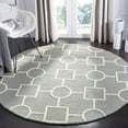 thumbnail image 2 of SAFAVIEH Cambridge Joyce Geometric Shapes Wool Area Rug, Silver/Ivory, 9' x 12', 2 of 9