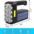 thumbnail image 1 of Luces de bolsillo solares recargables 8 luces laterales LED COB-alto brillo-4 modos-portátil-luz-impermeable, utilizado para pescar, acampar al aire libre [Clase A + energía], 1 of 2
