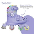 thumbnail image 4 of Yvolution Twista Kids Skates, Adjustable Modes, Kids Size 7J-11J, Purple, One Pair, Unisex, 4 of 10