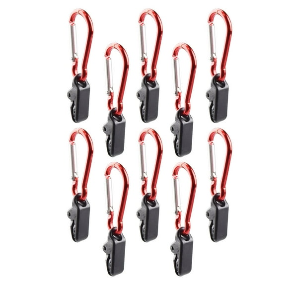 BESTOYARD 10Pcs Wind Rope Awning Clamp with Toothed Grip for Outdoor Camping Tent and Canopy