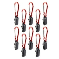 BESTOYARD 10Pcs Wind Rope Awning Clamp with Toothed Grip for Outdoor Camping Tent and Canopy