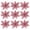 Pink, variant on Gymnture Pink Glitter Poinsettia Christmas Flowers - 9pcs Xmas Tree/Wreath Decor