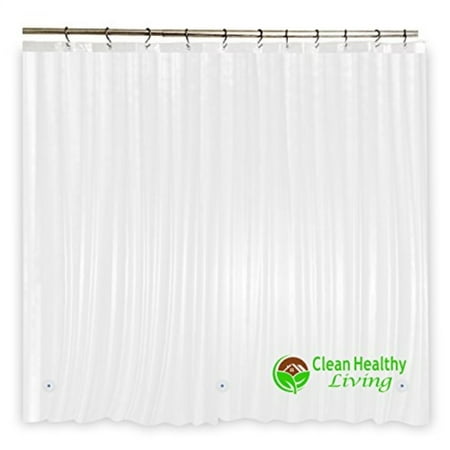 liner shower suction curtain cups magnets heavy odorless mold peva duty anti clear weight