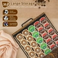 thumbnail image 3 of K Cup Holder Drawer - Coffee Pod Organizer for Counter, Sturdy k cups Storage Drawer with Mug Rack, Coffee Maker Stand, 35 Capacity Pods, Kitchen Countertop, Home & Office Counter Organizer, 3 of 7