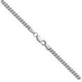 thumbnail image 3 of 14K Solid White Gold 2mm Franco Link Chain Necklace, 3 of 4