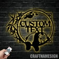 thumbnail image 3 of Craftnamesign Custom Panda Bear Metal Wall Art Led Light, Animal Lover Gift, Panda Bear Sign, 3 of 5
