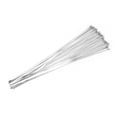 thumbnail image 1 of Metal Cable Tie, High Temperature Resistance Durable Locking Zip Tie, Practical 4.6x450mm 100pcs For Fastening Wrapping, 1 of 8