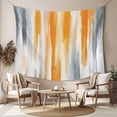 thumbnail image 2 of Orange Gray Tapestry for Bedroom Wall Hanging Tapestry, Retro Country Abstract Ombre Aesthetic Ceiling Backdrop Tapestries Poster Blanket Wall Decor for Teens Room Living Room Dorm 39" x 59", 2 of 8
