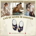 thumbnail image 7 of Fotbe Lavender Flowers Pattern Women's Fuzzy Curly Fur Memory Foam Loafer Slippers Indoor Outdoor Slippers Winter Home Shoes-40/41, 7 of 7