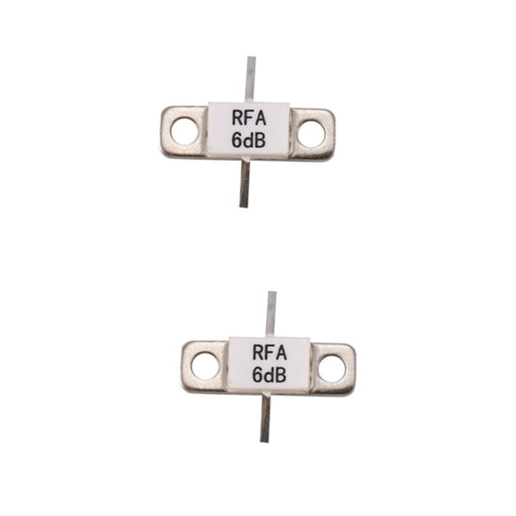2 Piezas de Atenuadores 6Db con Bridas de 100 Vatios 6 DB 100W-6Db Rfp 100W-6Db 100Watt Dc-3.0 Ghz Rfp 100W-6Db Rfr 6-100