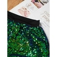 thumbnail image 5 of TTAO Girls Sequins Dance Shorts Elastic Waistband Jazz Style for Hip Hop For Stage Performance Theme Events Green 2-6, 5 of 7