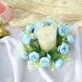 thumbnail image 6 of PEIBang Valentine's Day Artificial Flowers Candle Rings,Floral Candle Rings Table Centerpieces for Anniversary Wedding Home Party Decor, 6 of 6