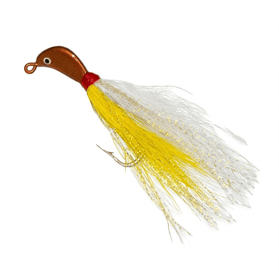 Buccaneer Skimmer Fishing Jig – Yellow/Gold and White – 1/4 oz
