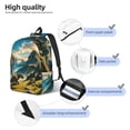 thumbnail image 3 of Fotbe Valley River Dinosaur Mochila de Lona con Estampado, Mochila Duradera, Mochila Versátil de Alta Calidad, Mochila Compacta Vintage-Small, 3 of 5