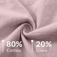 thumbnail image 5 of YWIYIUD Cotton Linen Shirts for Women Summer Button Down Short Sleeve Blouses Casual Oversized Solid Color Tunic Tops Fashion Loose Breathable Shirt Casual Tunic Blouse Daily Wear Pink L, 5 of 7