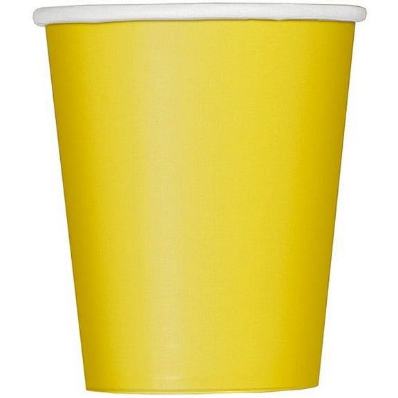 Yellow Paper 9oz Cups, 14ct