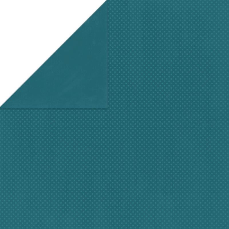 BoBunny Double Dot Double-Sided Textured Cardstock 12X12-Powder Blue