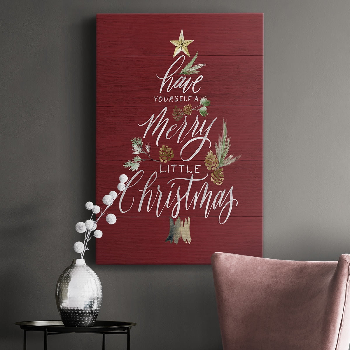 Merry Little Christmas Premium Gallery Wrapped Canvas - Ready to Hang