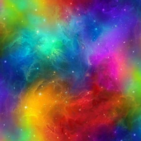 Celestial Spaces Cotton Fabric