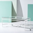 thumbnail image 2 of SAFAVIEH Couture Abelard Modern Tempered Glass Coffee Table, White, 2 of 10