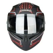 Full Face Motorcycle Helmet Dual Visor Sun Shield Flip up Modular Motocross DOT Approved Helmets